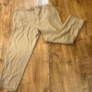 Women’s linen Tan Pants xxl summer cool old money New England preppy coastal